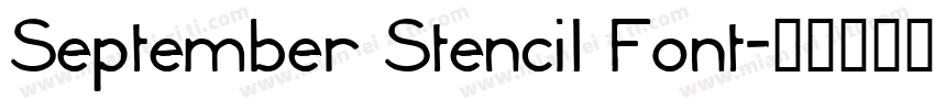 September Stencil Font字体转换